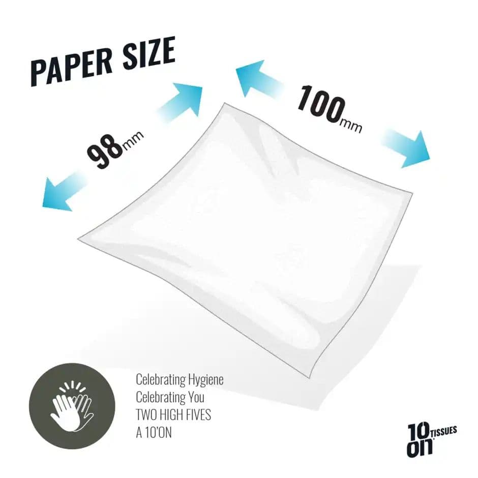 10On Lite 2 Ply Toilet Rolls | 180 Pulls Each | Pack of 6 Rolls — photo 3