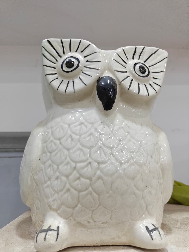 White Owl Mug | Ceramic | White | Decorative