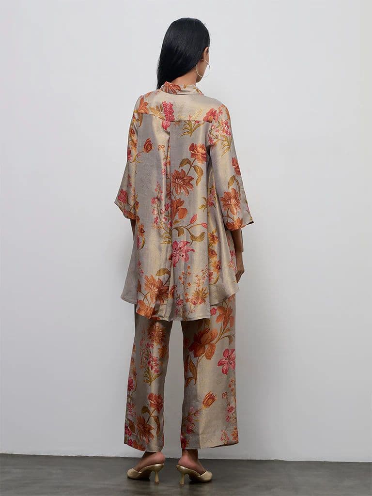 Vark Grey Floral Pattern Co-ord Set — photo 4