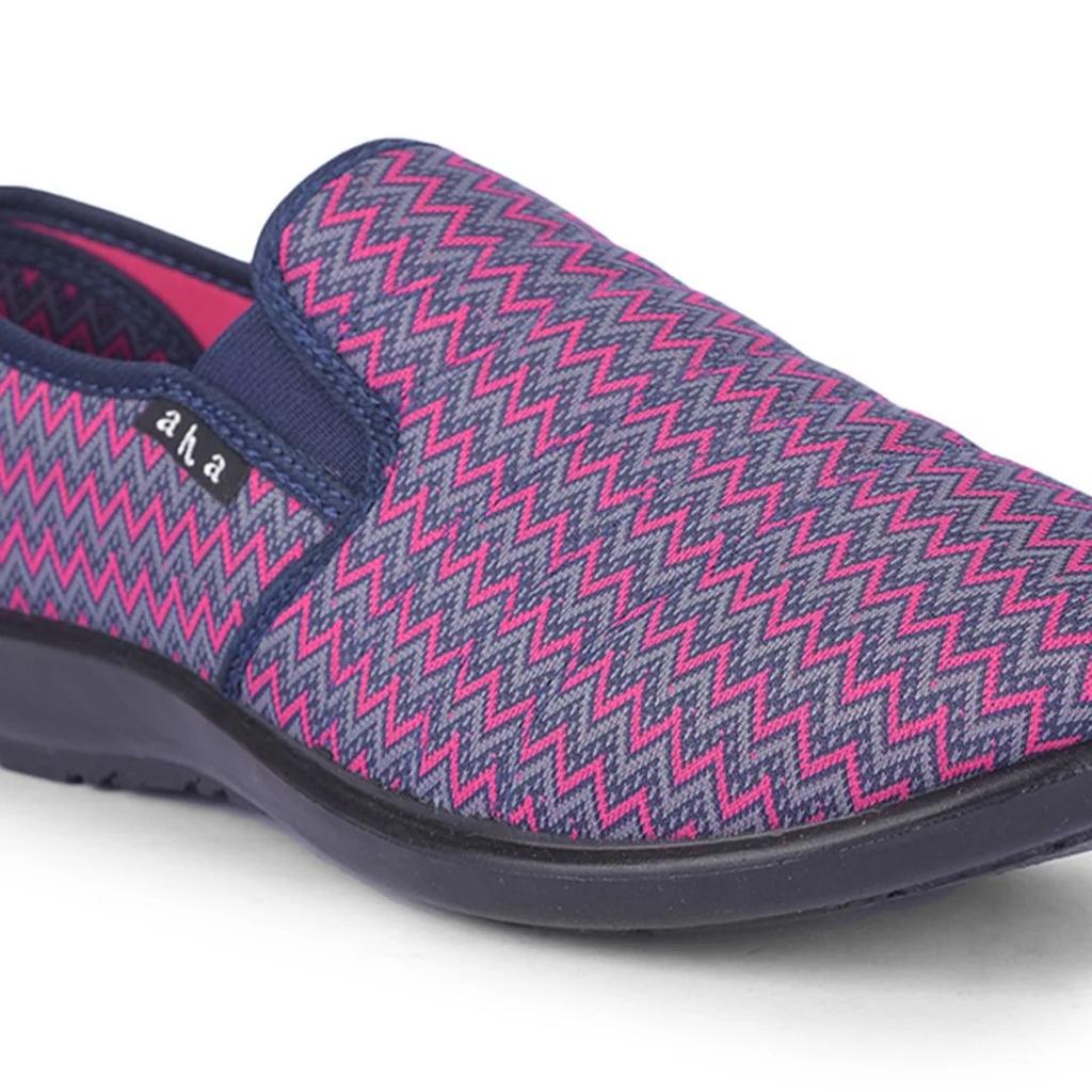 AHA Casual Non-Lacing Purple Ballerina Shoes For Women SELINA-101 By Liberty — photo 5