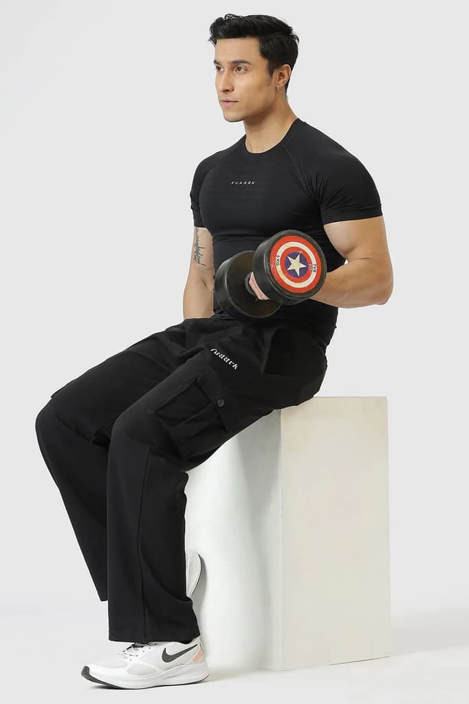 Power Seamless T-shirt Black/Fuaark — photo 7