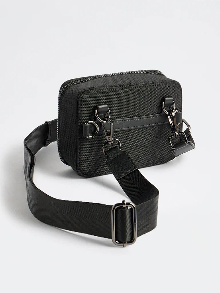 Westside Black Textured Sling Bag — photo 2