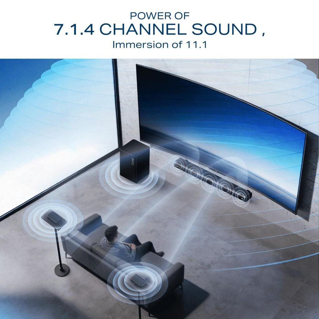 boAt Aavante Prime X | 700W 7.1.4 Channel Soundbar with Wireless Subwoofer & Satellites — photo 5