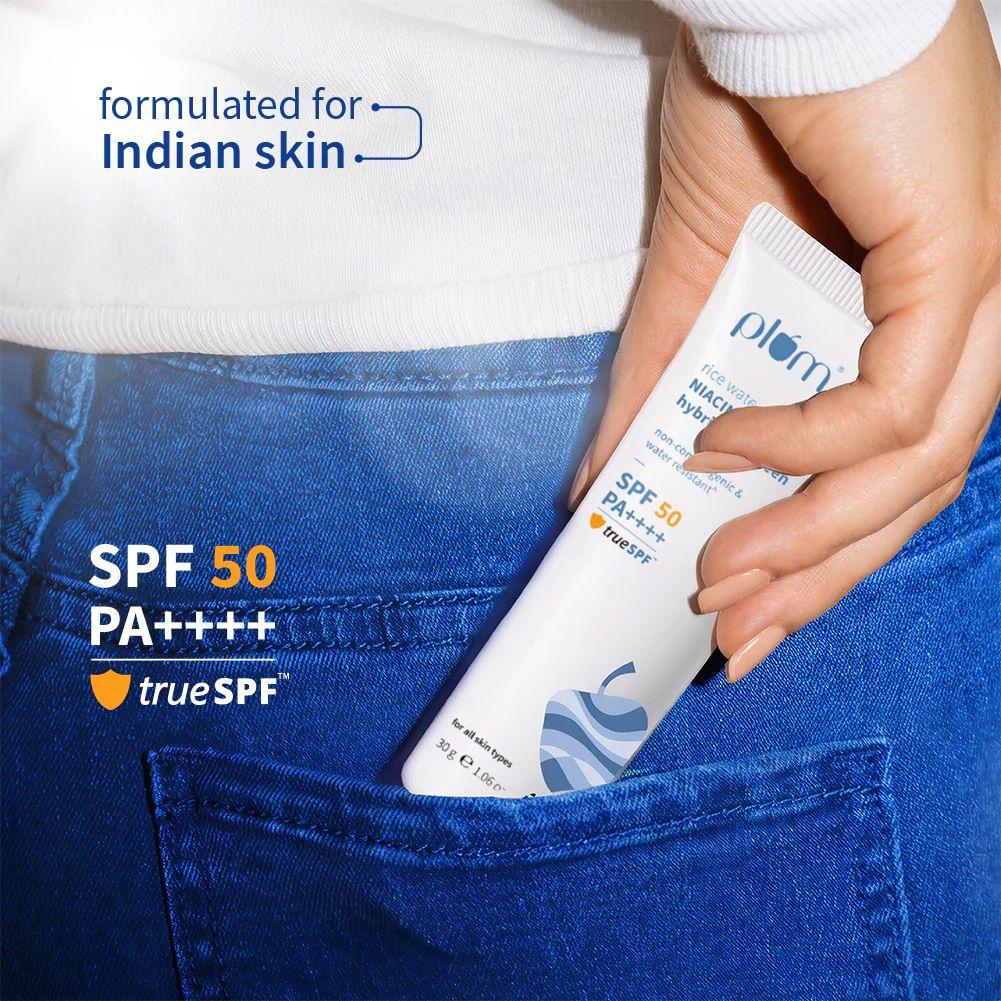 2% Niacinamide & Rice Water SPF 50 PA++++ Hybrid Sunscreen