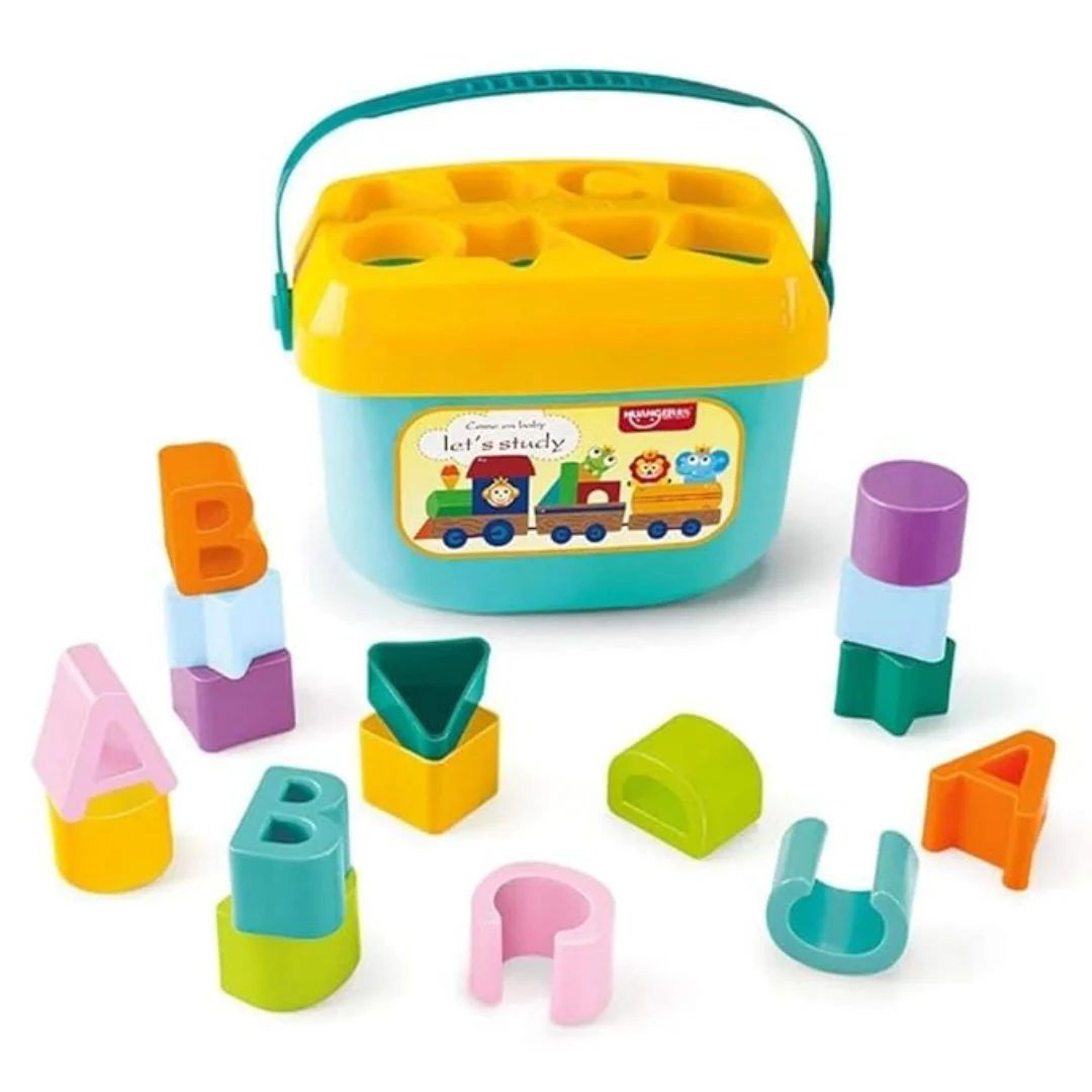 Baby First Blocks – Shape n Alphabet Sorter Toy for Kids 6 Months+