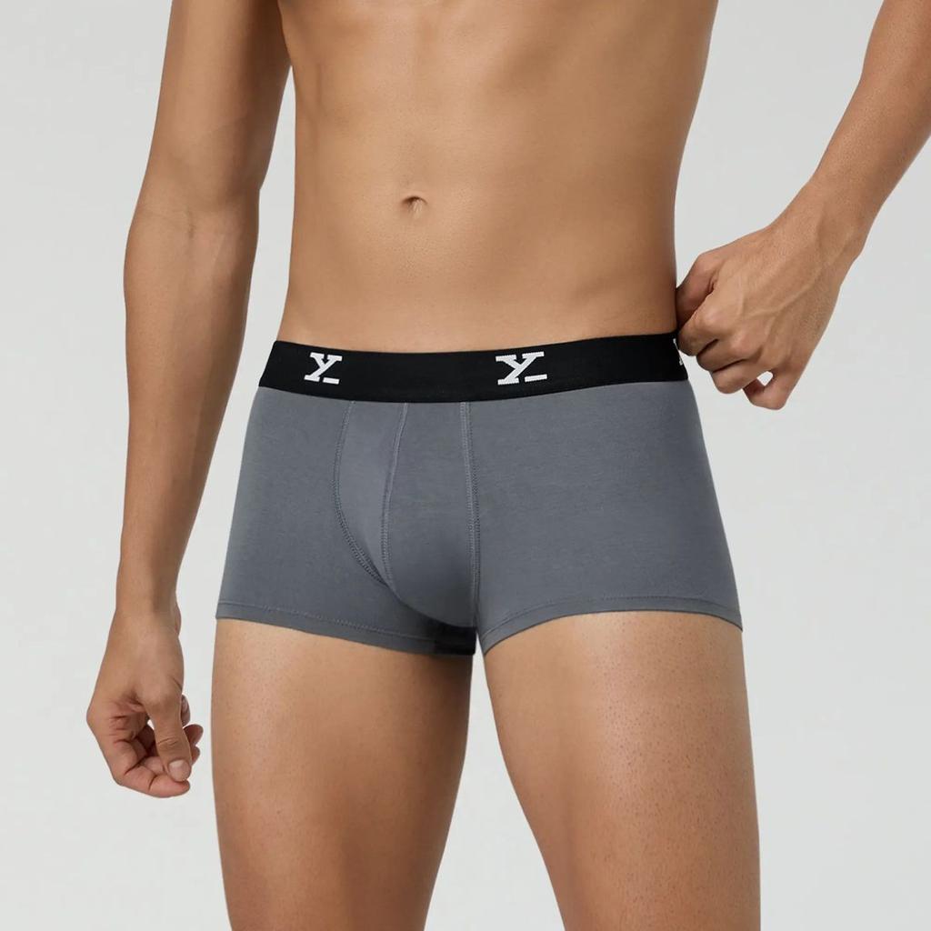Super Combed Cotton-Modal Trunks - Charcoal Grey — photo 5