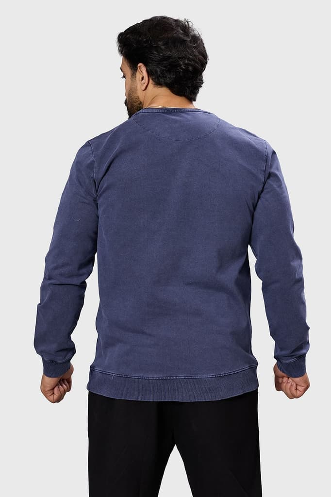 Shadow Washed Sweatshirt Navy — photo 6