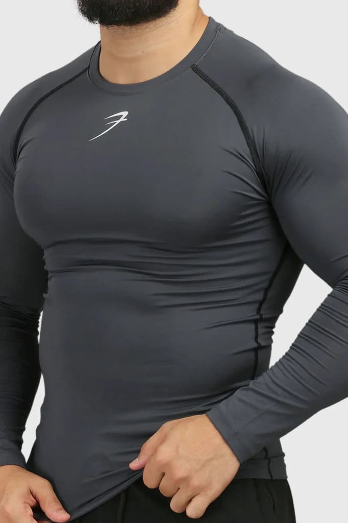 Compression Fullsleeves T-shirt Grey — photo 4