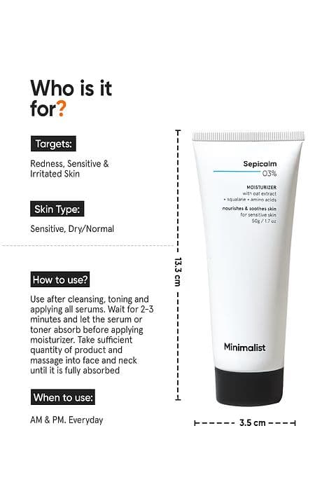 Sepicalm 3% Moisturizer