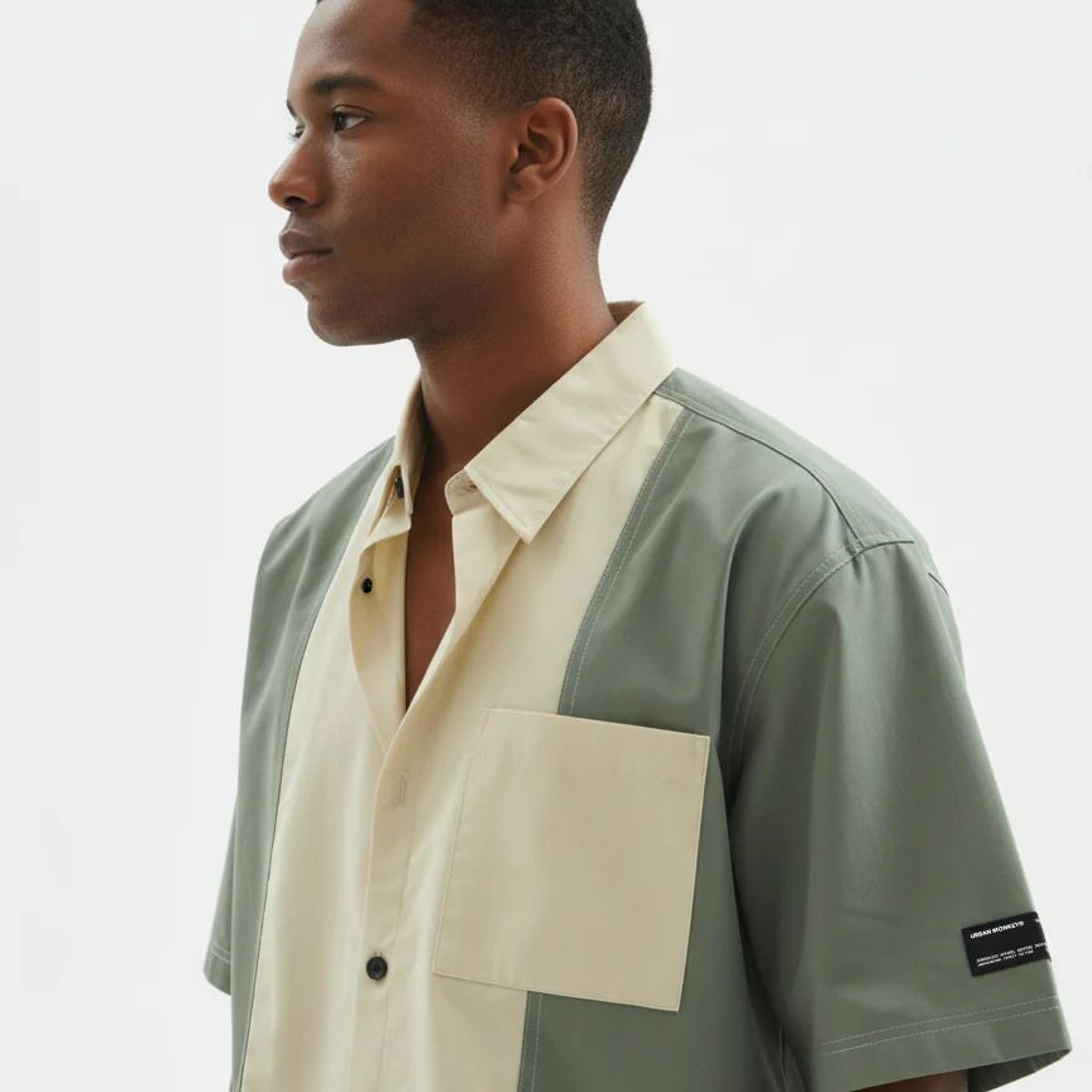 Colourblocked Casual Shirt // 001