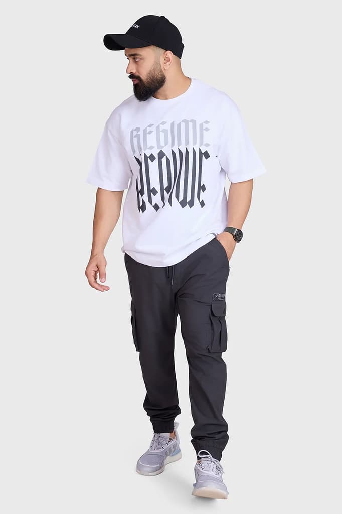 Regime Oversized T-shirts White — photo 3