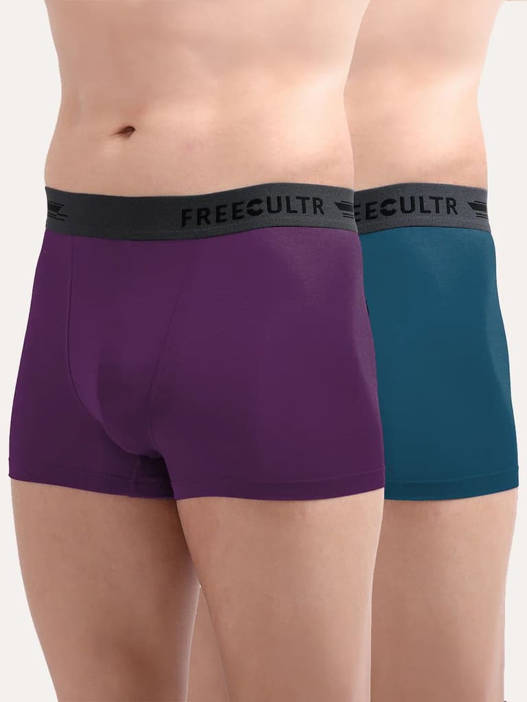 Men's Anti-Bacterial Micro Modal Trunk in Contrast Waistband (Pack of 2) — photo 13
