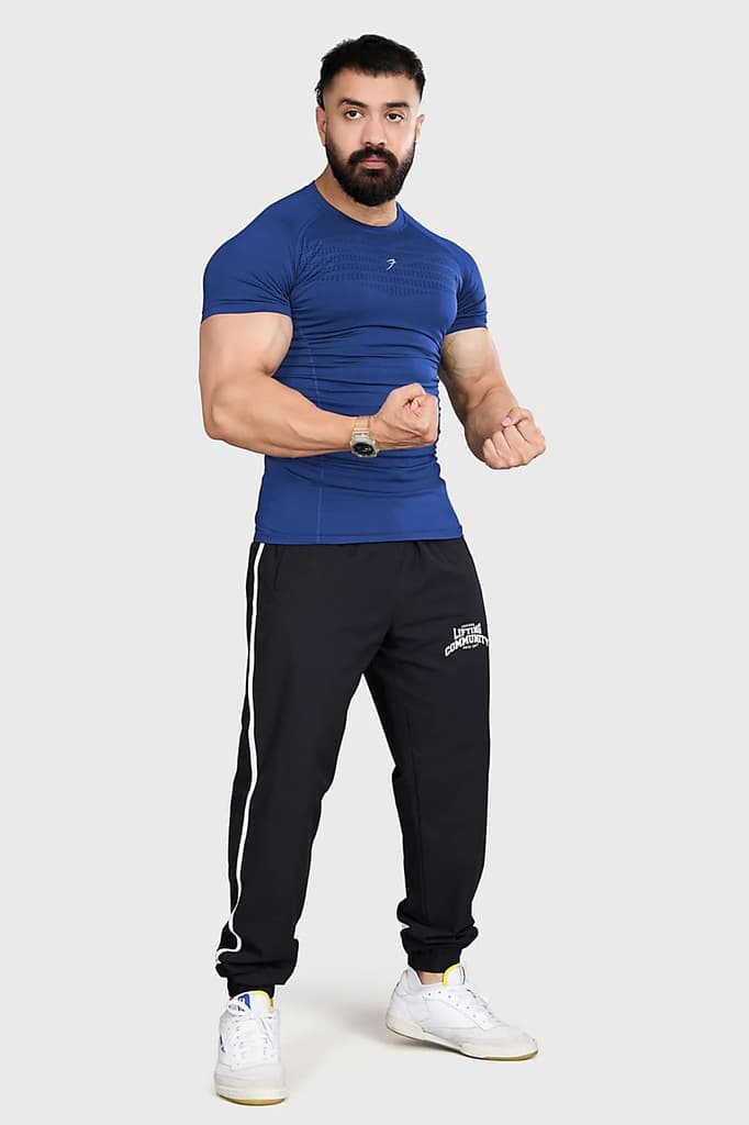 Power Seamless T-shirt Blue/Logo — photo 2