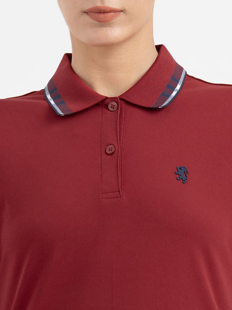 Polo T Shirts for Women in Red — photo 4