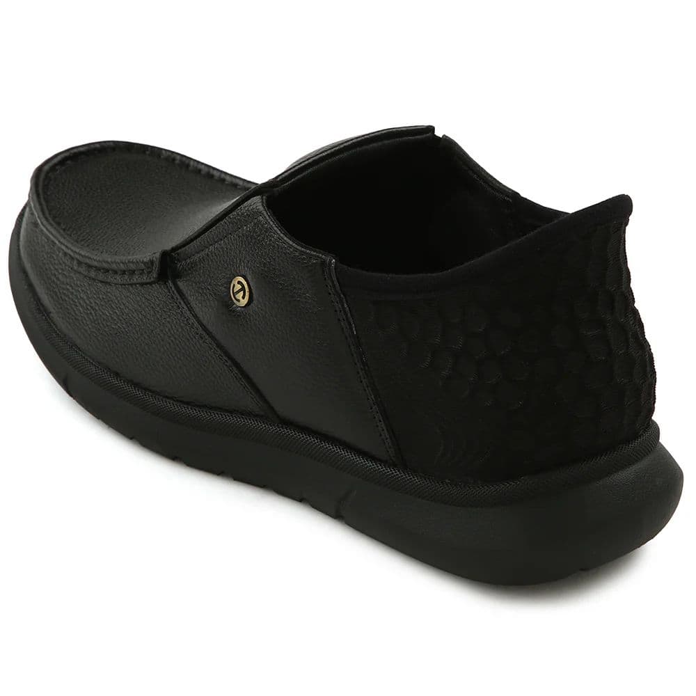 Healers Black Formal Non Lacing Moccasin For Men S201-02 By Liberty — photo 6