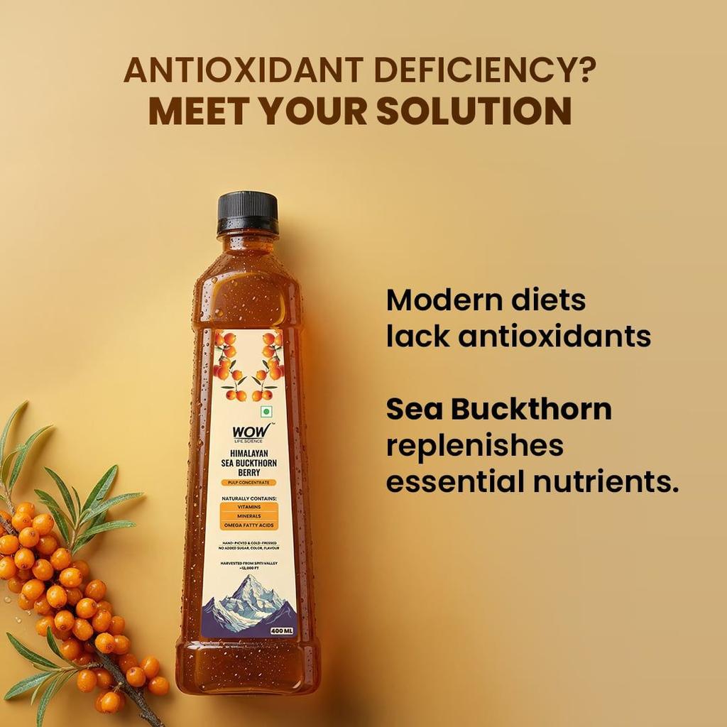 Himalayan Sea Buckthorn Berry Pulp Concentrate Nutrient-Dense