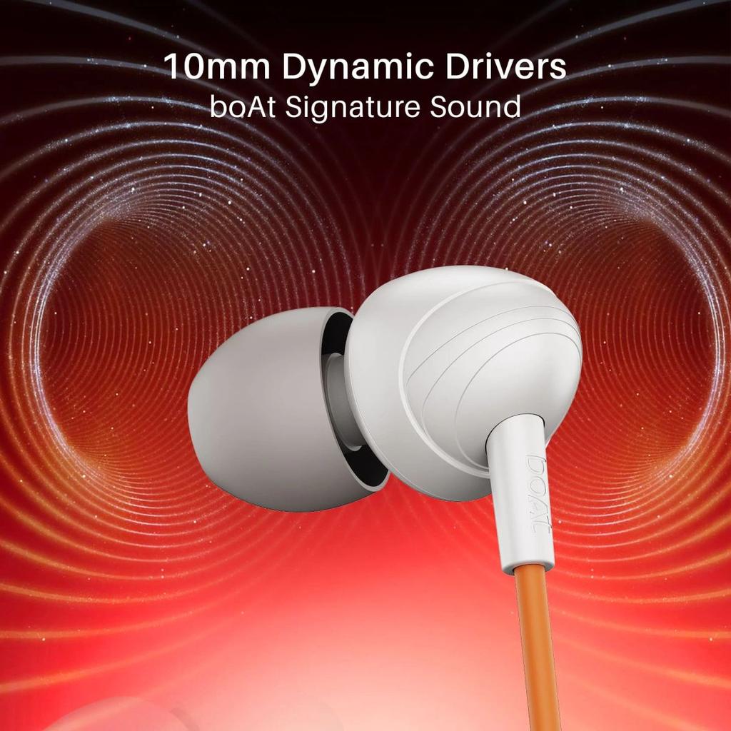 boAt Bassheads 211 | Wired Earphones with 10mm Drivers, Mic & Glossy Comfort Fit — photo 2