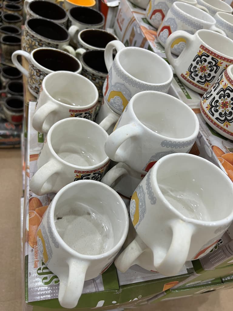 White Mug with Designs | Coffee Mug | Ceramic | White