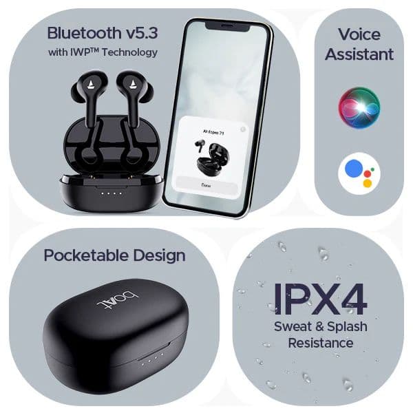 boAt Airdopes 71 | Wireless Earbuds with 40 Hours Playback, BEAST™ Mode, ENx™ Technology, Dual Mic with ENx™ Technology — photo 9