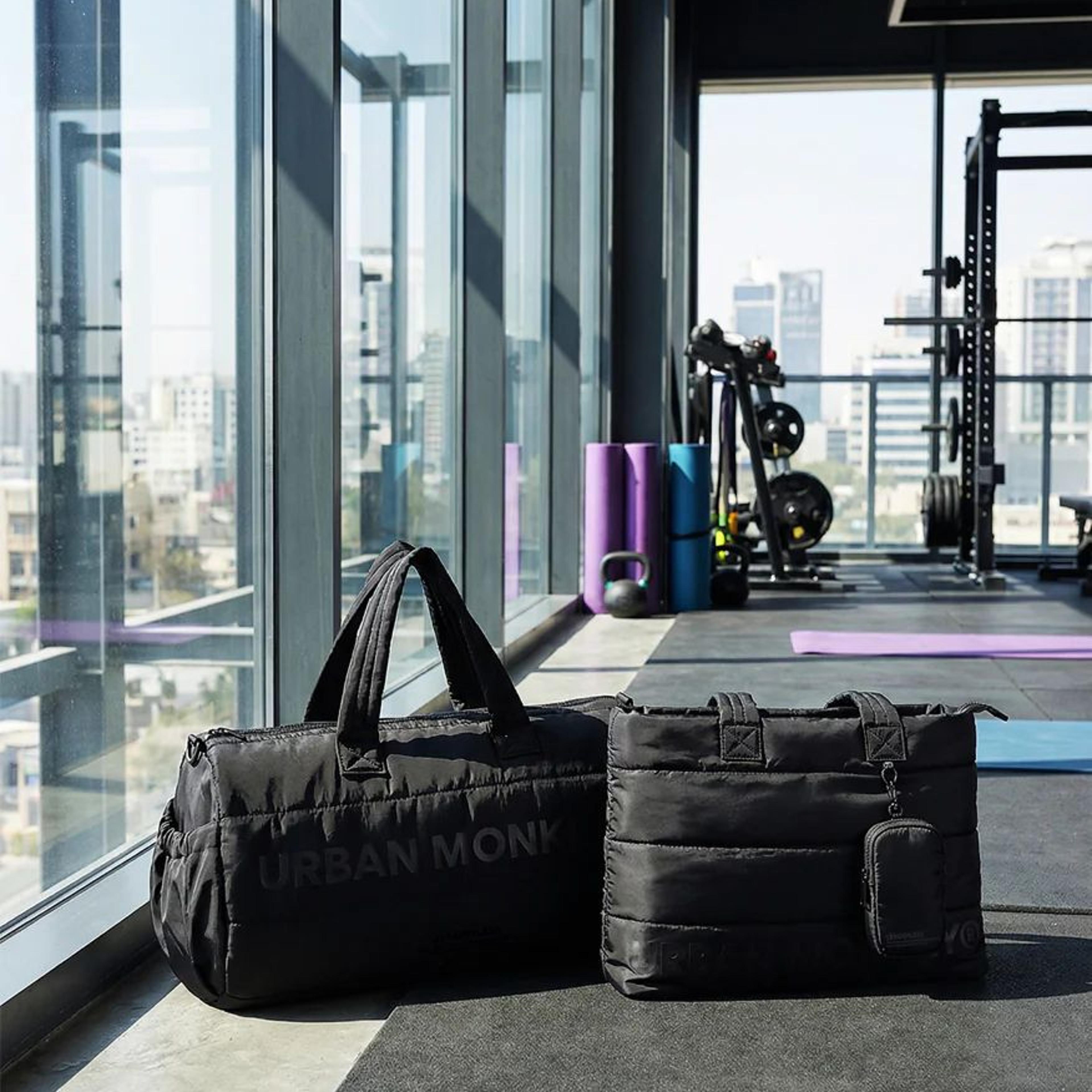 Pack of 2 Puffer bags // Black On Black