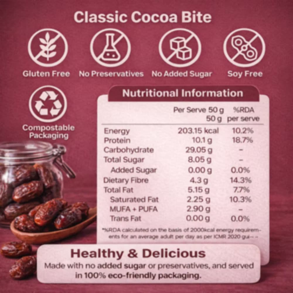 Classic Cocoa Bite Protein Bars: Box of 3 — photo 4