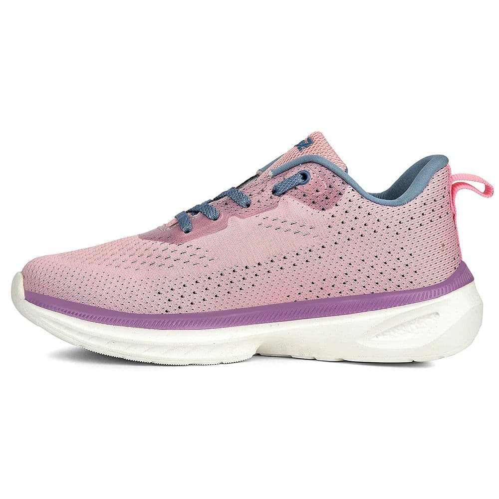 Leap7x Peach Sports Lacing Running Shoes For Women GHD-10 By Liberty — photo 3