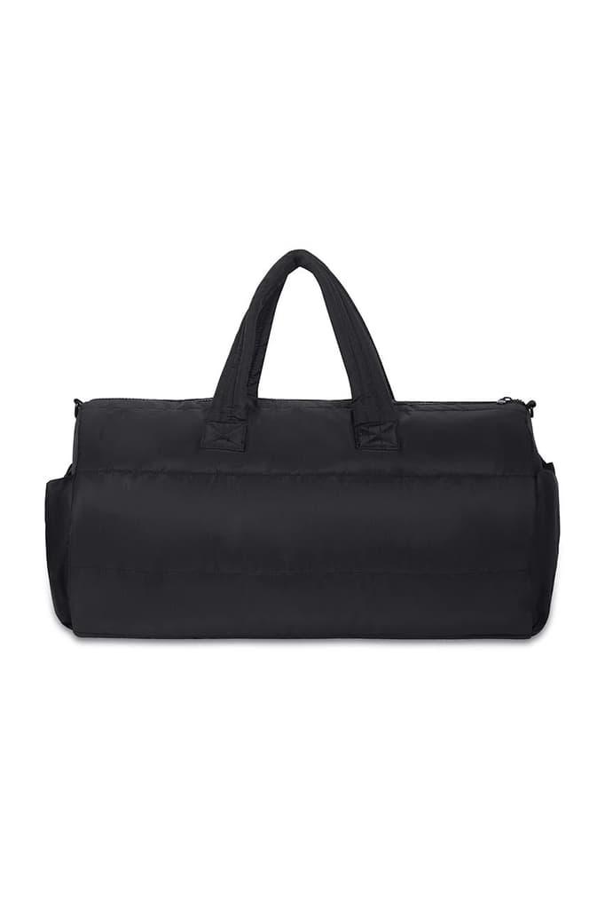 Puffer Duffle Bag // Black On Black