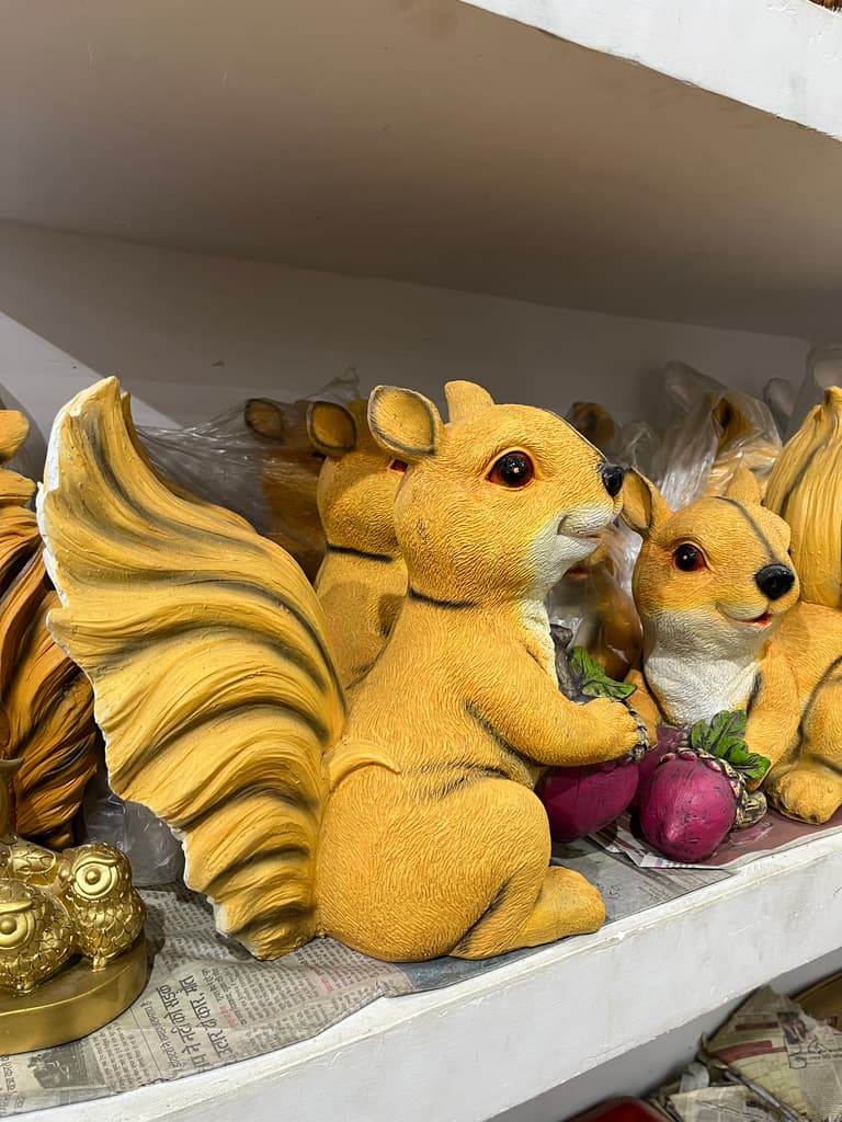 Yellow and Brown Stuffed Squirrel | Stuffed Animal | Plush | Yellow and Brown