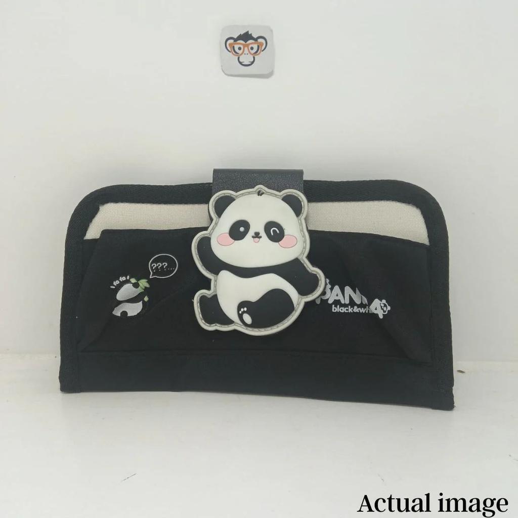 Cute Panda Double-Zip Pencil Case – Large Capacity, Multi-Compartment Stationery Pouch — photo 5