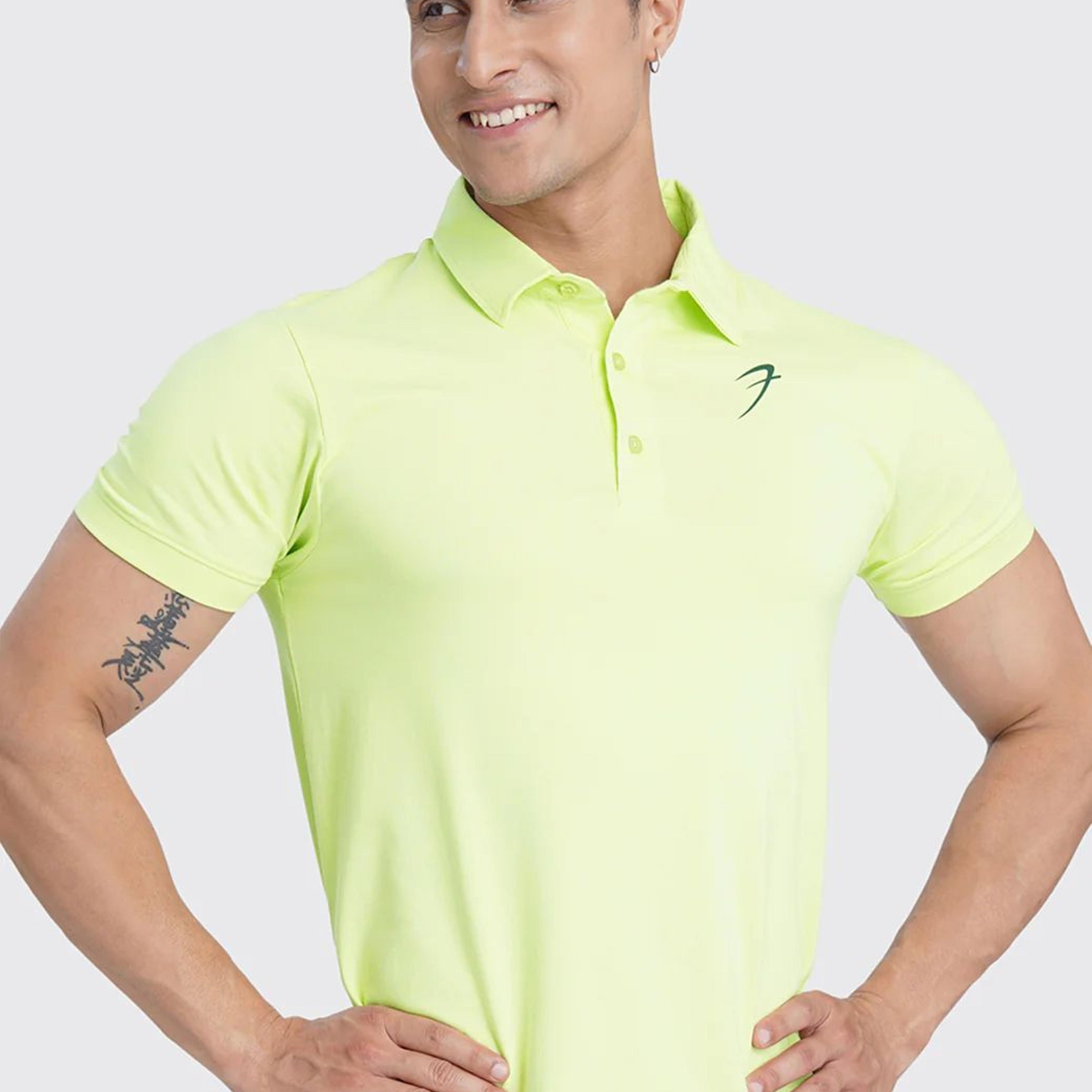 Polo T-shirt Lime