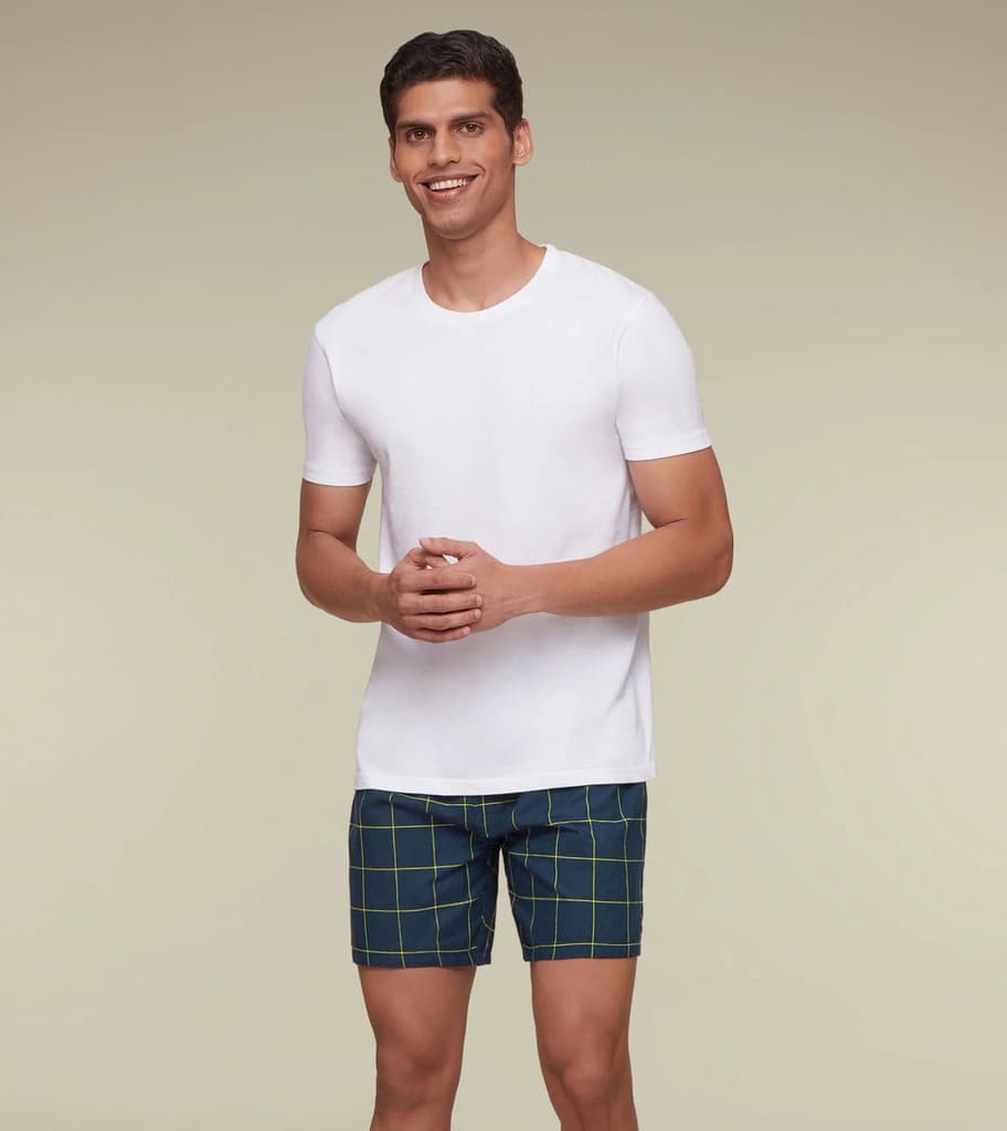 Checkmate Combed Cotton Boxers Lemon Burst — photo 4