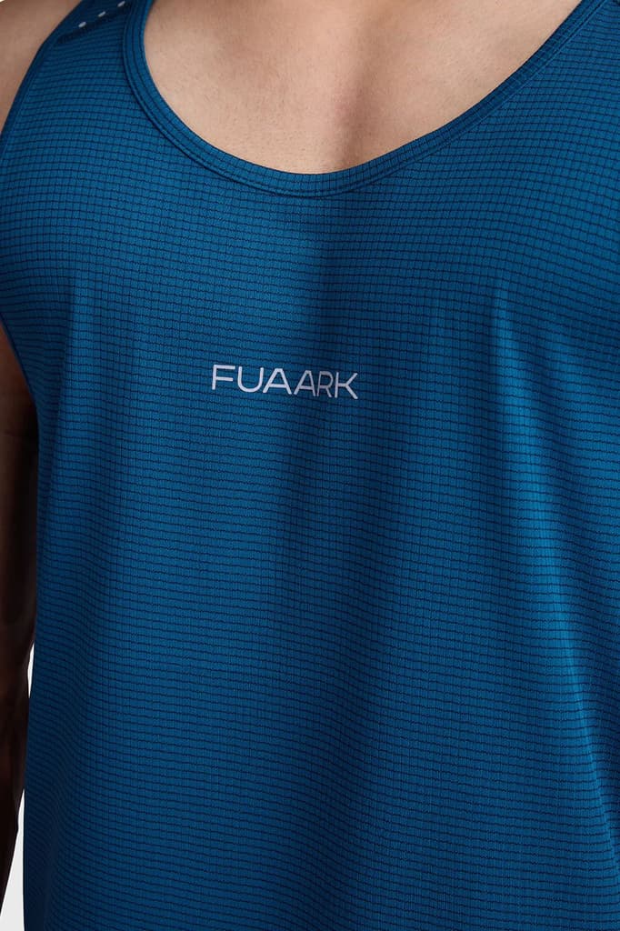 Checks Running Tank Teal — photo 3