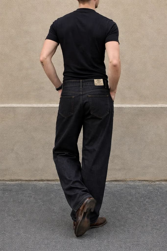 Fake Denim Supersoft Baggy Pants — photo 2