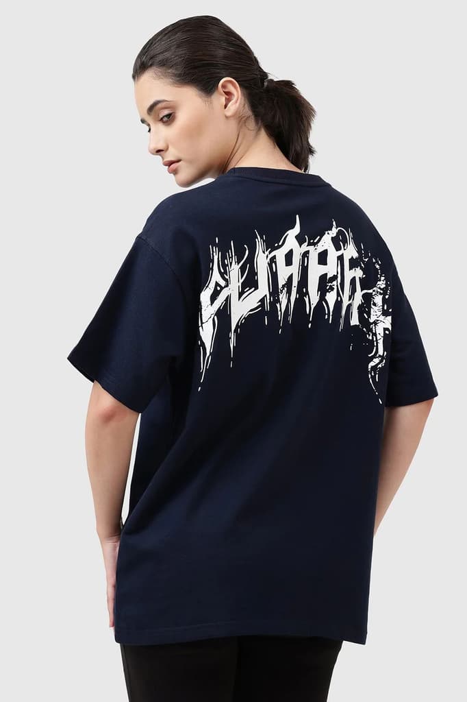 Ignite Oversized T-shirt Navy — photo 6