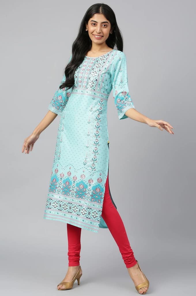 Red Skin Fit Churidar — photo 4