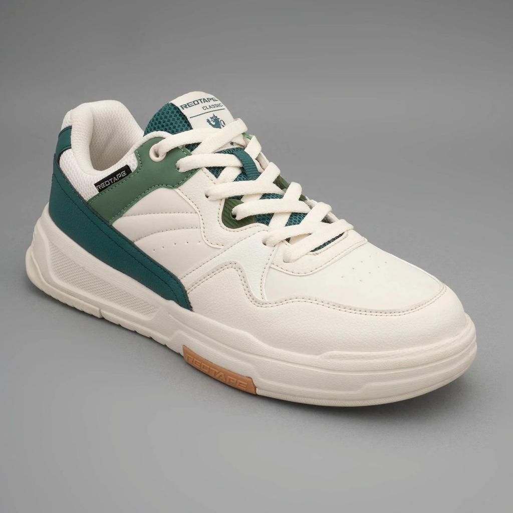 Men's Lifestyle Sneakers | Sleek Lace-Up Design for Daily Comfort — 6 / Green/Beige