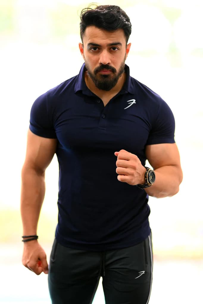 Polo T-shirt Navy — S