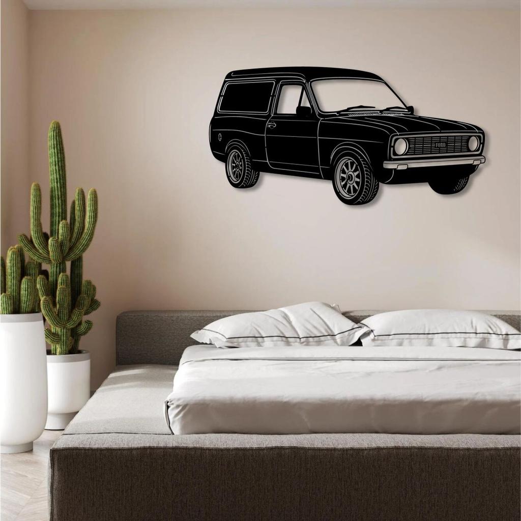 CLASSIC FORD PANEL VAN PERSPECTIVE METAL WALL ART — photo 3