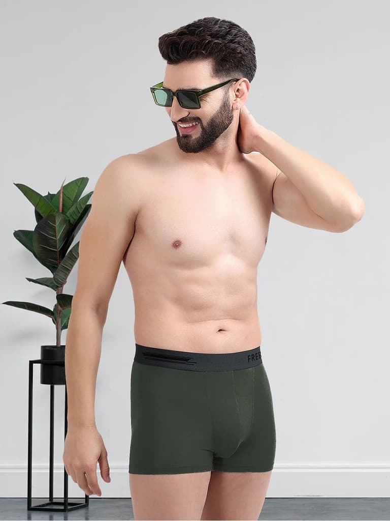 Men's Anti-Bacterial Micro Modal Trunk in Contrast Waistband (Pack of 2) — photo 7