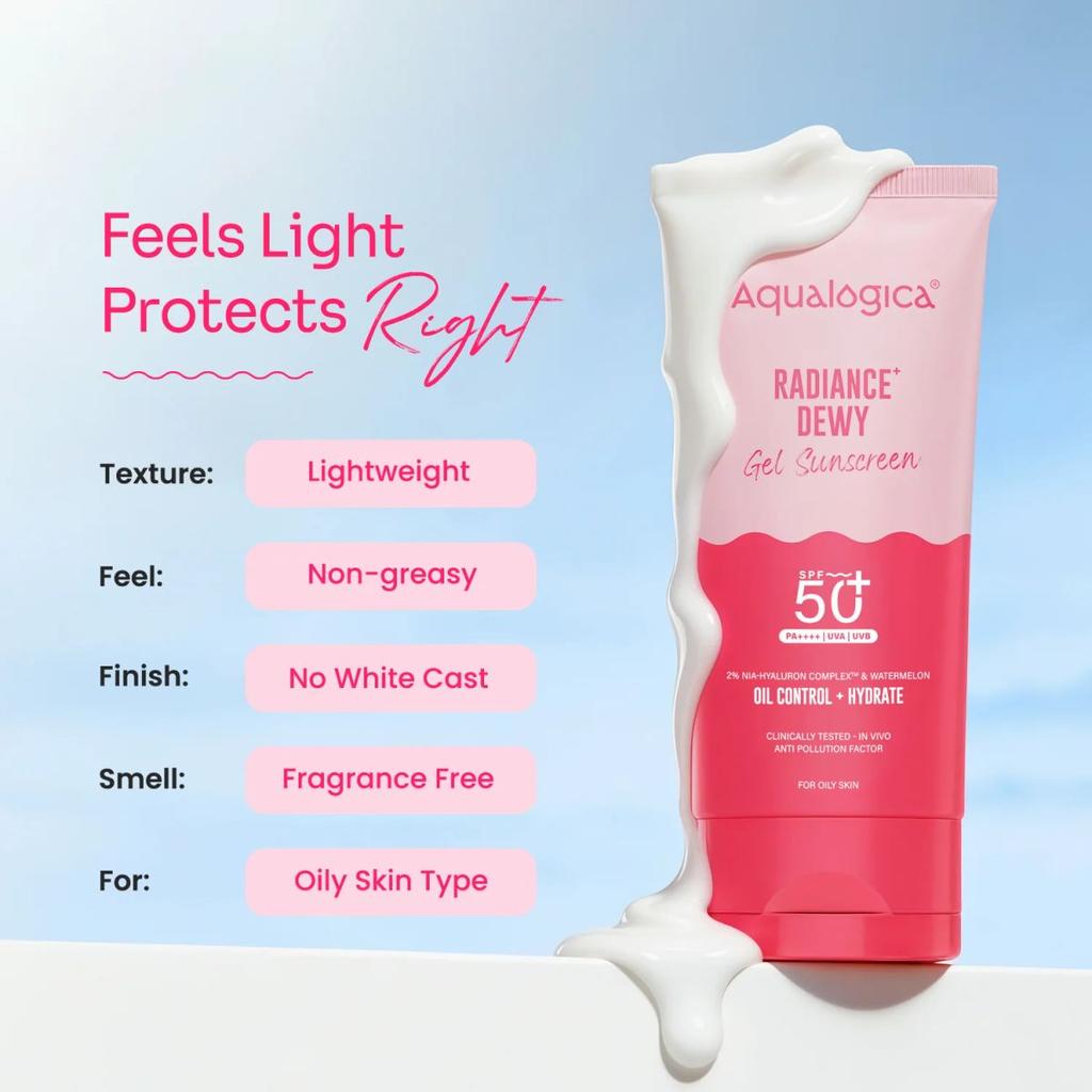 Radiance+ Dewy Sunscreen In-Vivo Tested with Watermelon & Niacinamide with SPF 50 & PA++++ - 80g