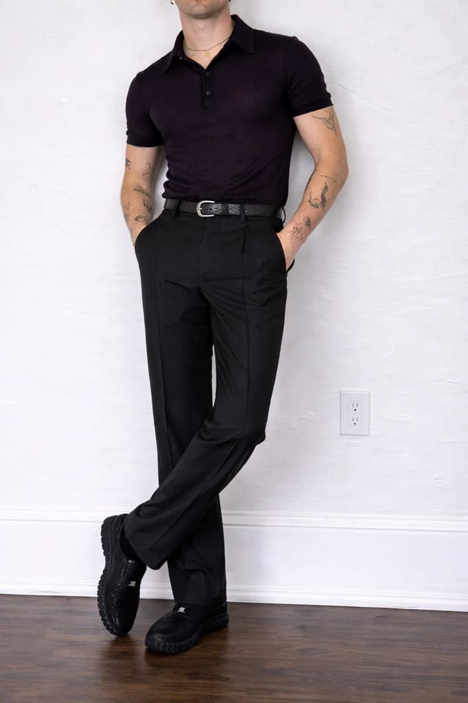 Straight Korean Pin-Tuck Pants — photo 6