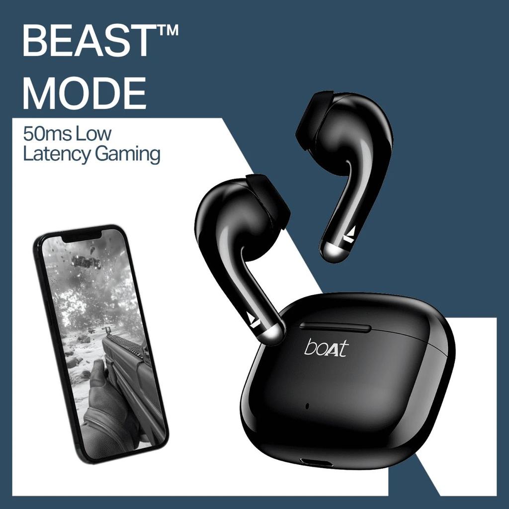 boAt Airdopes Beat | Wireless Earbuds with 35 Hours Playback & BEAST™ Mode