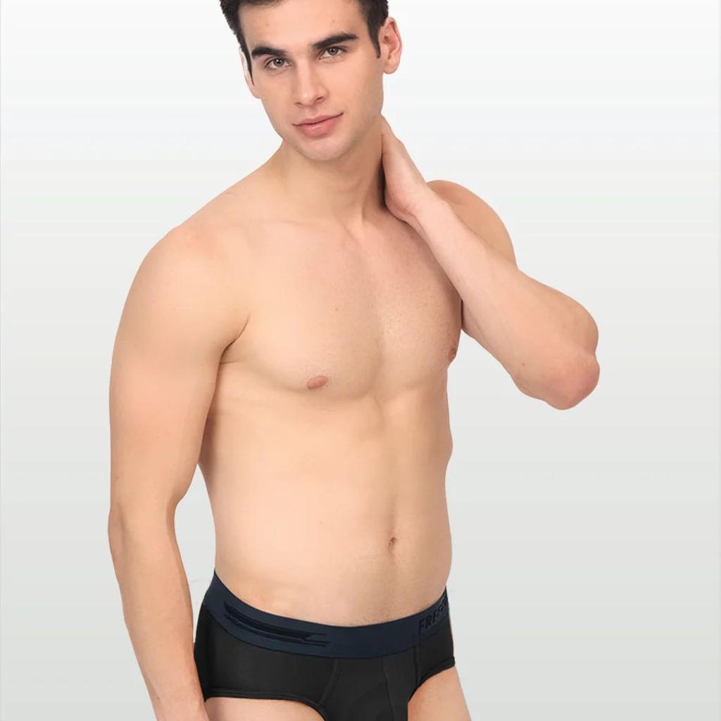 Men's Anti-Bacterial Micro Modal Brief in Contrast Waistband (Pack of 1)