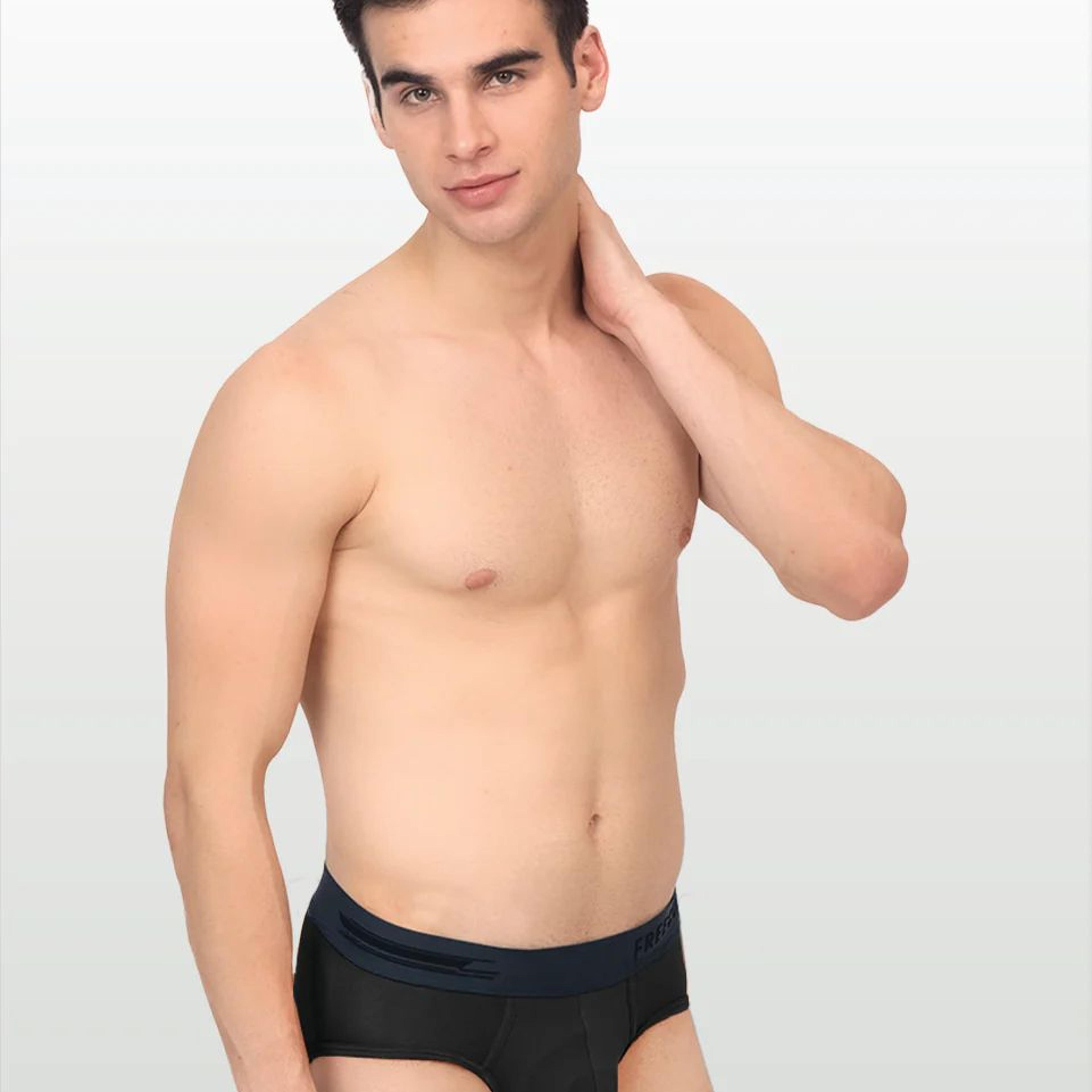 Men's Anti-Bacterial Micro Modal Brief in Contrast Waistband (Pack of 1)
