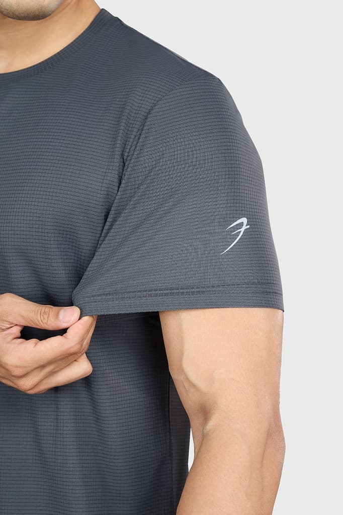 Checks Running T-shirt Grey — photo 4