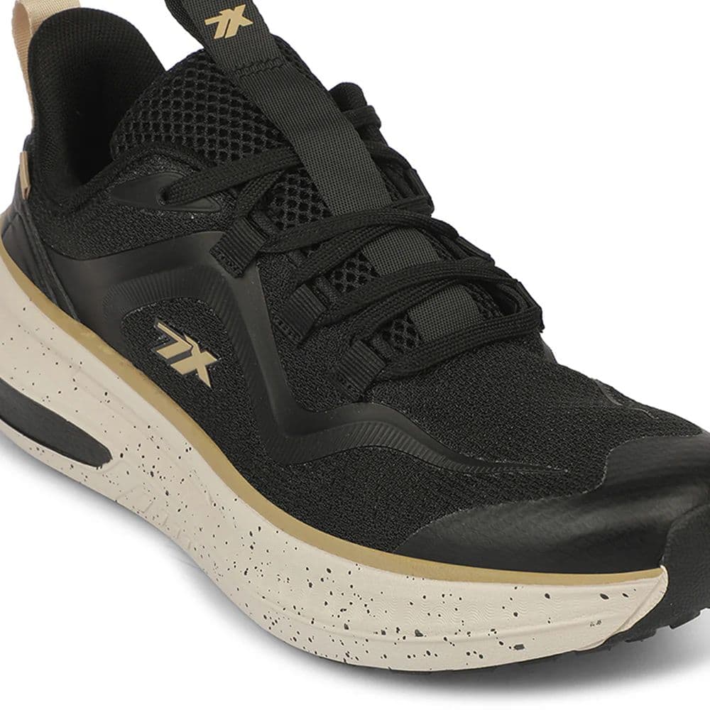 Leap7X ZQ-WFM-07 Black Sports Non Lacing Walking Shoes for Men by Liberty — photo 4