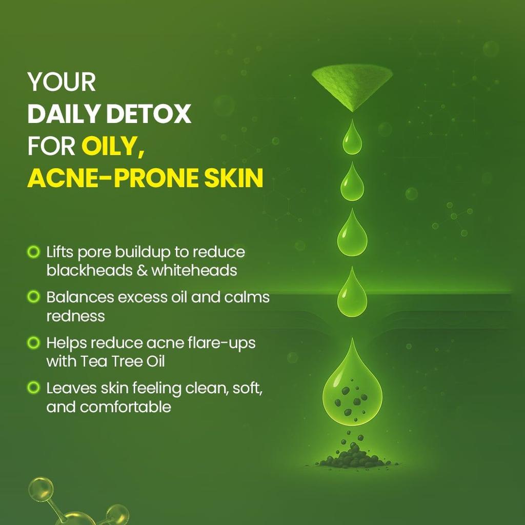 Japanese Matcha Mud Face Wash Purifies & Balances Oily Skin