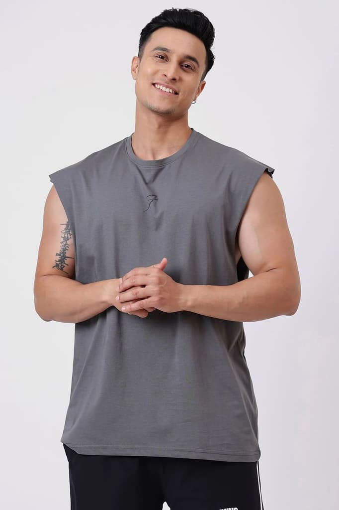 Brisk Capsleeves T-Shirt Grey — photo 2