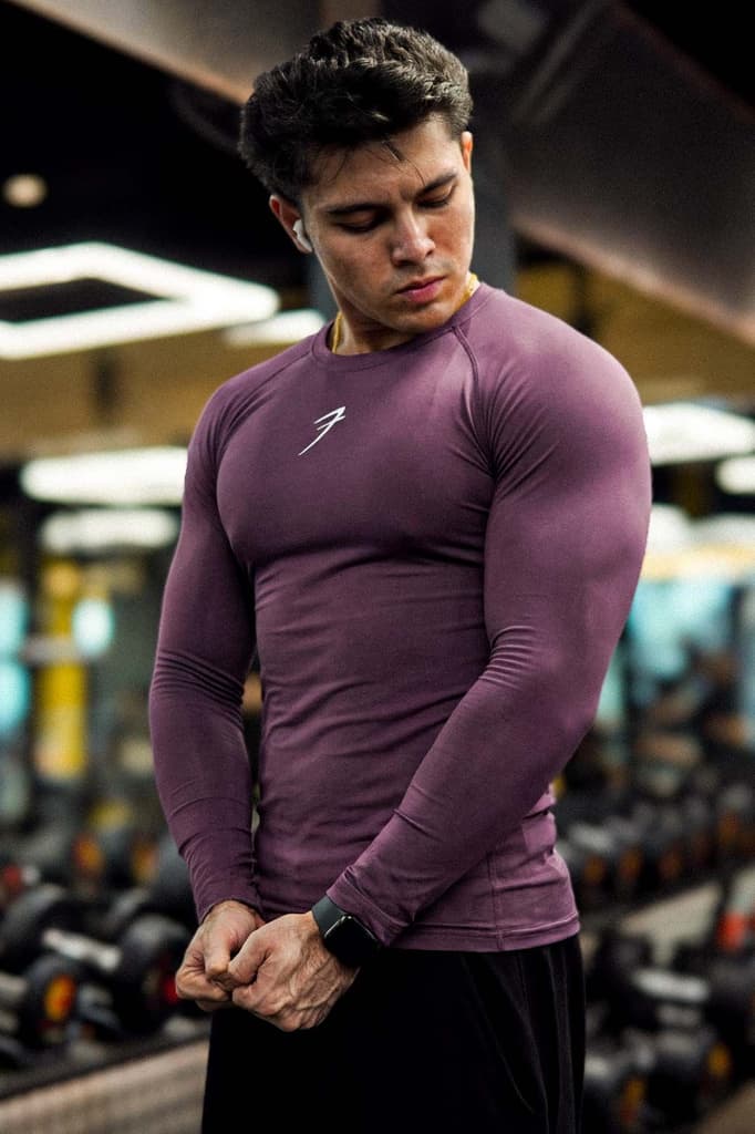 Compression Fullsleeves T-shirt Plum — S