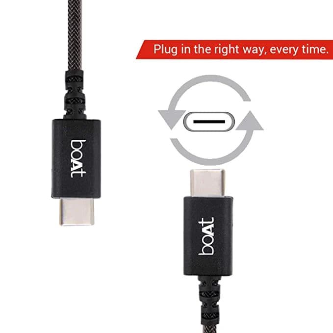 boAt A400 USB Type C Data Cable | Premium C Type Data Cable with 480Mbps Transfer Speed, Tangle free cable, Reversible Connector — photo 4